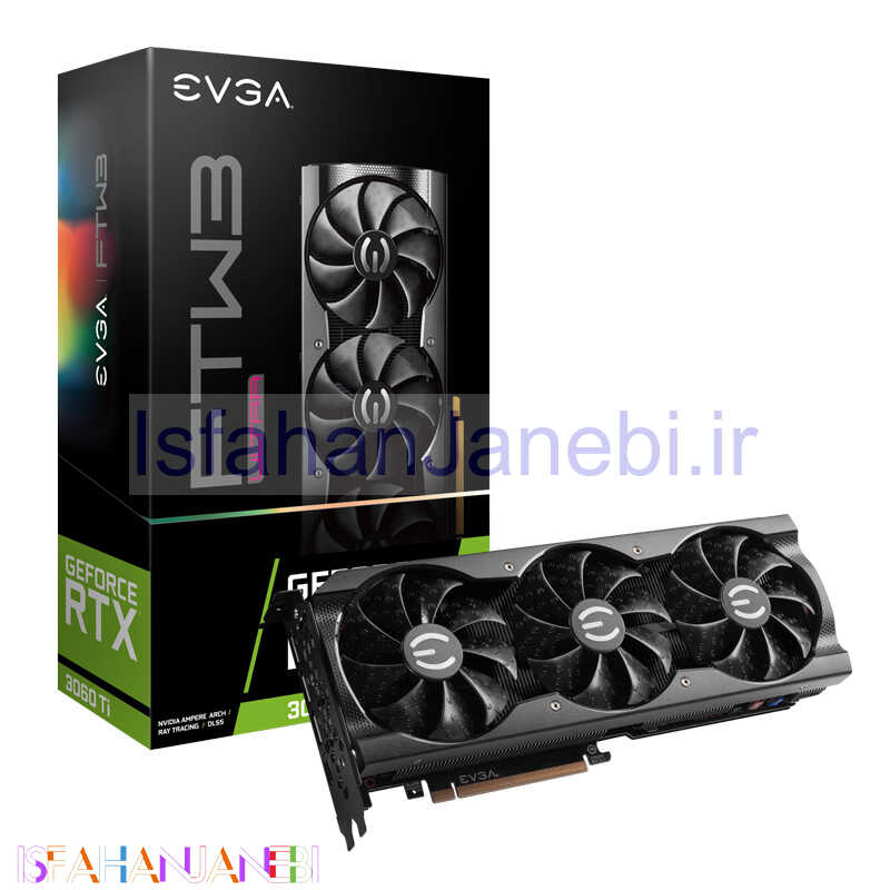 اصفهان جانبی-کارت گرافیک EVGA FTW3 Ultra GeForce RTX3060Ti 8G GDDR6 256Bit