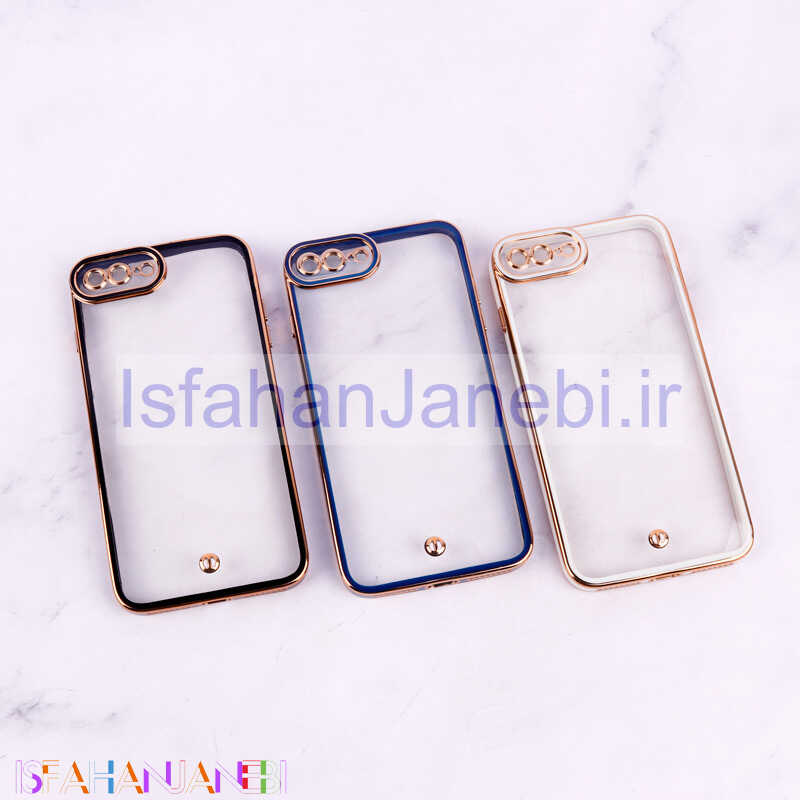 اصفهان جانبی-قاب Space آیفون iPhone 7 Plus / 8 Plus دور رنگی محافظ لنزدار