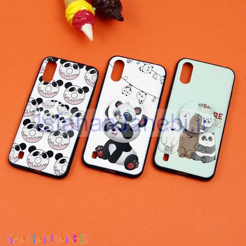 اصفهان جانبی-قاب فانتزی برجسته + پاپ سوکت طرح پاندا سامسونگ A01 سری D