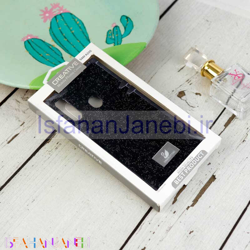 اصفهان جانبی-قاب شاینی Swarovski صندوقی Samsung Galaxy A20s