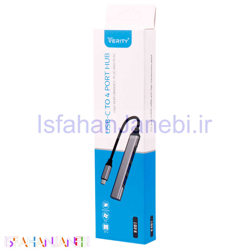 اصفهان جانبی-هاب 4 پورت Type-C وریتی H410T