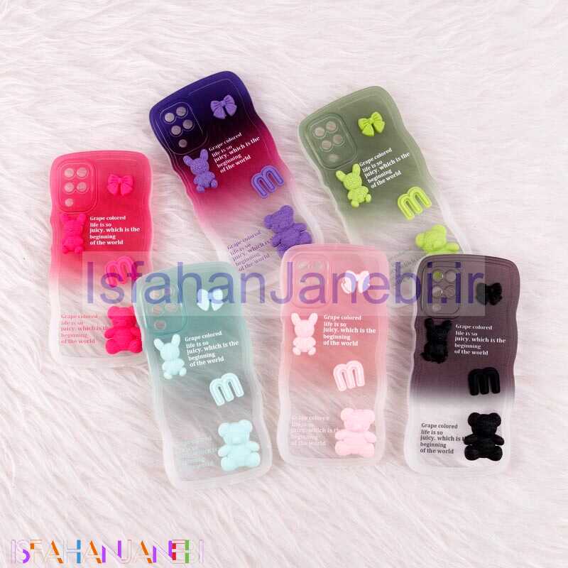 اصفهان جانبی-قاب عروسکی برجسته دو رنگ محافظ لنزدار Samsung Galaxy A12