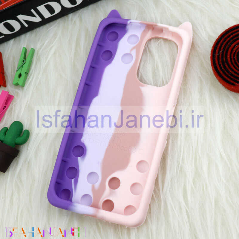 اصفهان جانبی-قاب اورجینال سیلیکونی آکواریومی Lucky Cat پاپیتی Xiaomi Poco F3