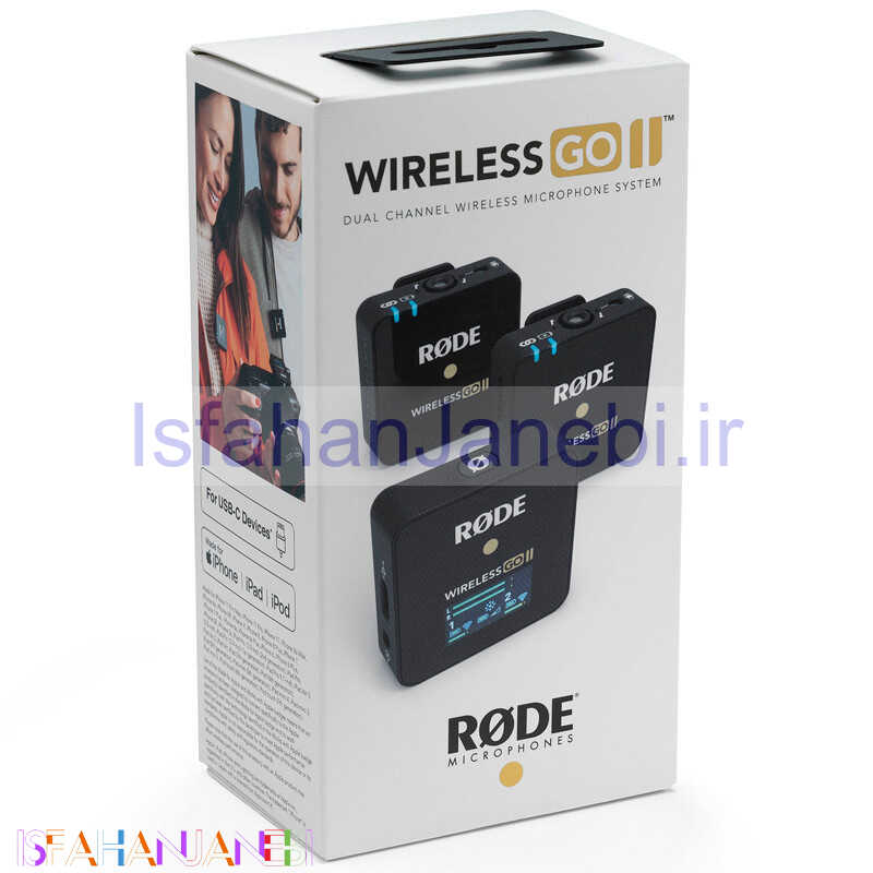 اصفهان جانبی-میکروفون یقه ای بی سیم Rode Wireless GO II Dual TX