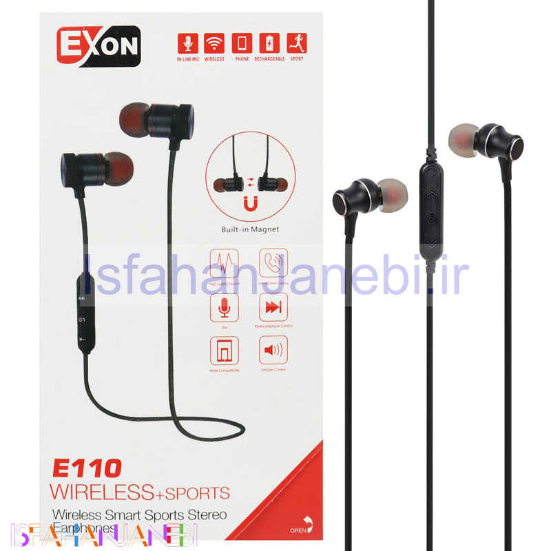 اصفهان جانبی-هندزفری بلوتوث دورگردنی Exon E110