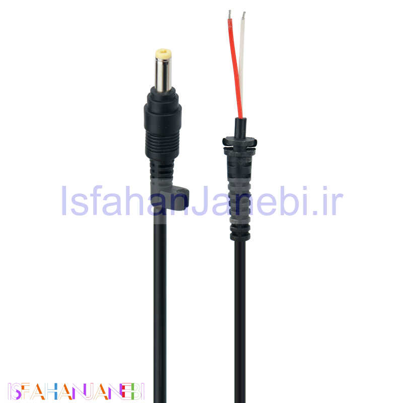 اصفهان جانبی-کابل تعمیری شارژر لپ تاپ HP سوکت سر زرد