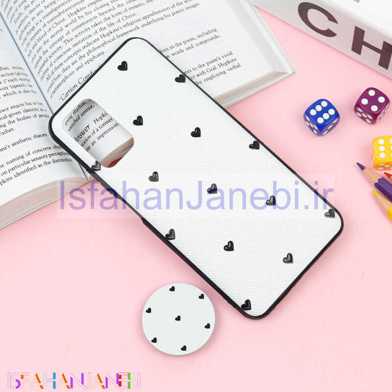 اصفهان جانبی-قاب فانتزی برجسته + پاپ سوکت طرح قلب Xiaomi Redmi 9T سری F