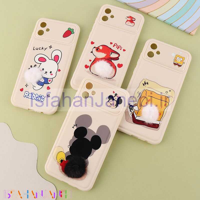 اصفهان جانبی-قاب ژله ای سامسونگ Galaxy A05 دم پشمالو محافظ لنزدار