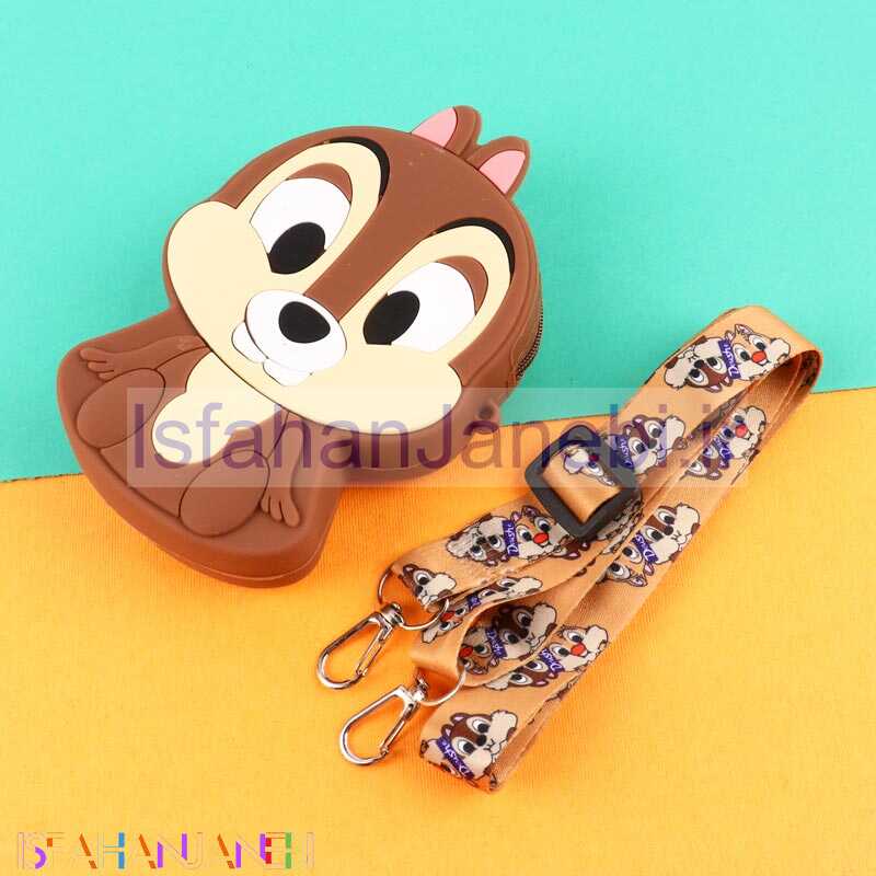 اصفهان جانبی-کیف هندزفری سیلیکونی بنددار سنجاب نشسته