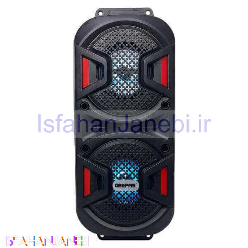اصفهان جانبی-اسپیکر چمدانی بلوتوثی رم و فلش خور Geepas GMS11187 + ریموت کنترل