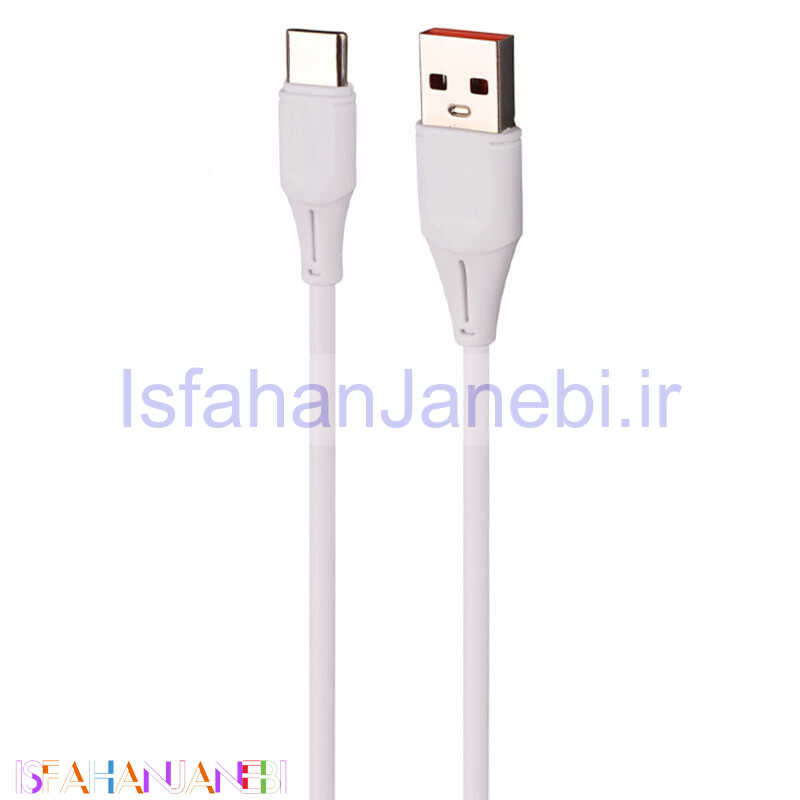 اصفهان جانبی-کابل تایپ سی فست شارژ Sasathree S01T 6A 0.9m کد 2
