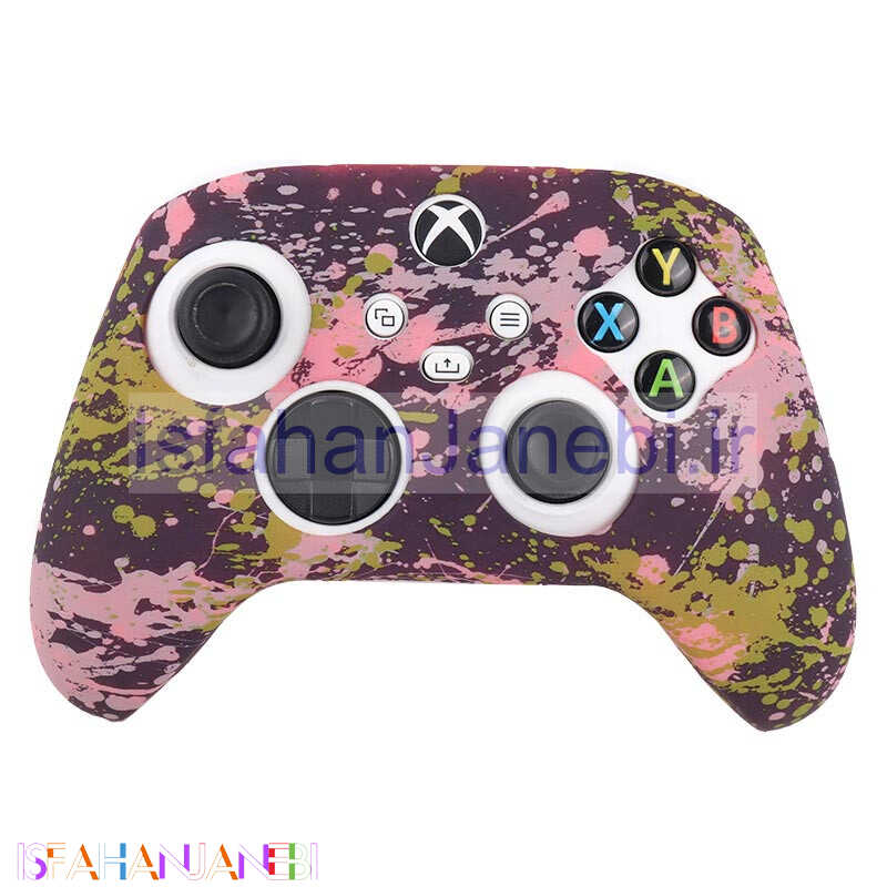 اصفهان جانبی-روکش دسته بازی Xbox X/S طرح رنگی زمینه قرمز