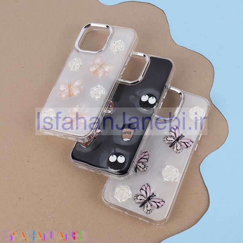 اصفهان جانبی-قاب رزینی آیفون iPhone 16 Pro Max برجسته طرح دار