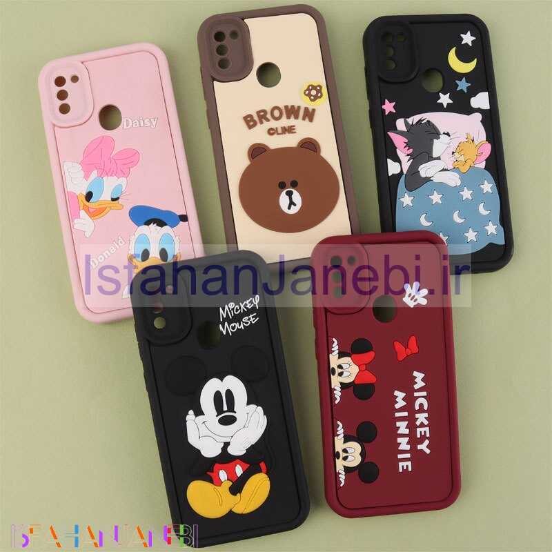 اصفهان جانبی-قاب سولید سامسونگ Galaxy A11 / M11 کارتونی برجسته محافظ لنزدار