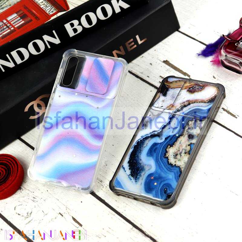 اصفهان جانبی-قاب طرحدار محافظ لنزدار کشویی ایربگ دار Samsung Galaxy A30s / A50s