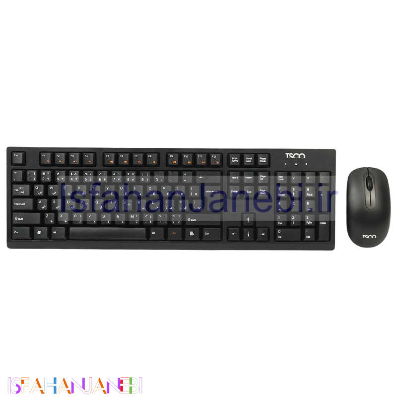 اصفهان جانبی-کیبورد و موس بی سیم تسکو TKM 7019W