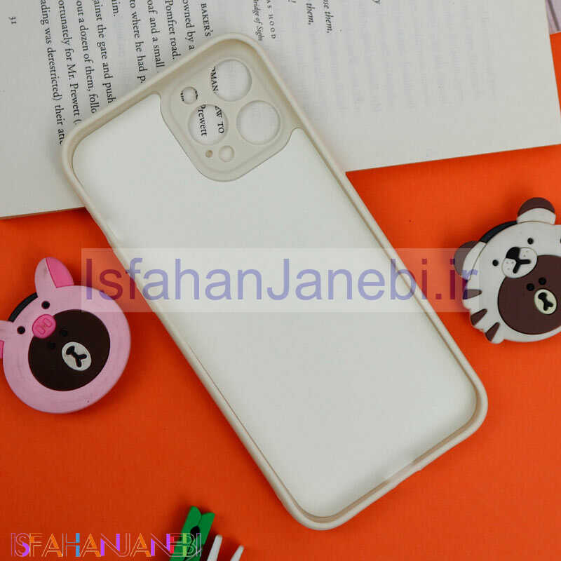 اصفهان جانبی-قاب سیلیکونی خرس TED محافظ لنزدار iPhone 12 Pro Max سفید
