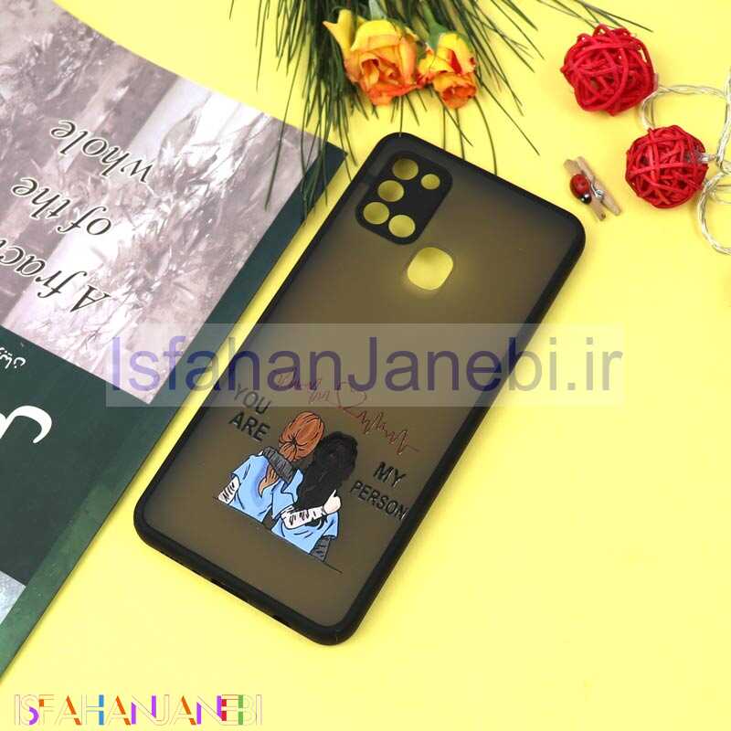 اصفهان جانبی-قاب PC مات محافظ لنزدار طرحدار Frends سامسونگ A21s