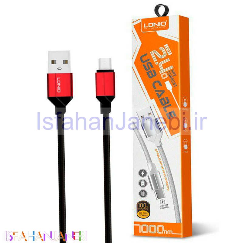 اصفهان جانبی-کابل کنفی LDNIO LS391 1m Type-C