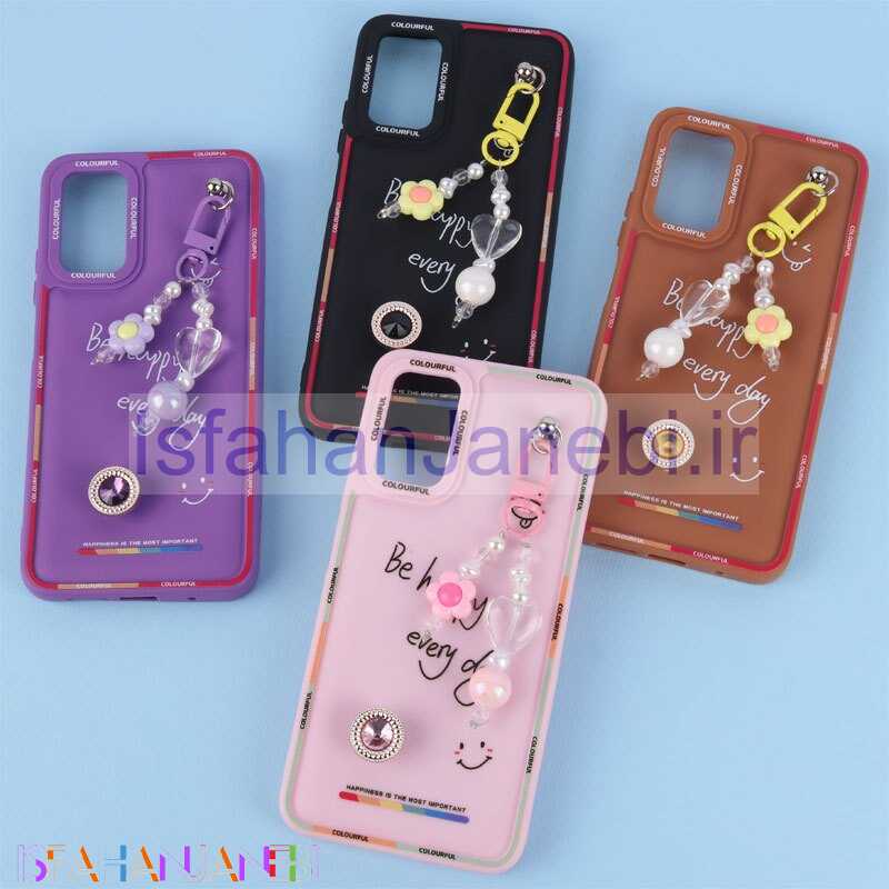 اصفهان جانبی-قاب ژله ای Colourful شیائومی Poco M3 آویزدار