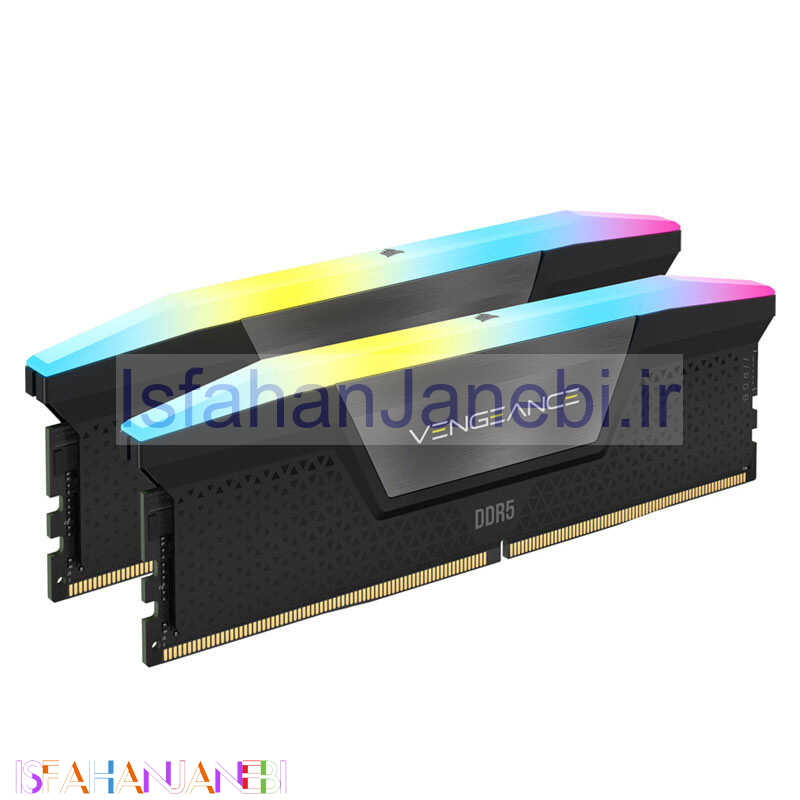اصفهان جانبی-رم کامپیوتر Corsair Vengeance RGB DDR5 64GB 5200MHz CL40 Dual
