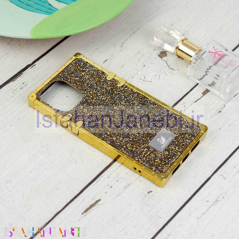 اصفهان جانبی-قاب شاینی Swarovski صندوقی iPhone 13 Pro Max