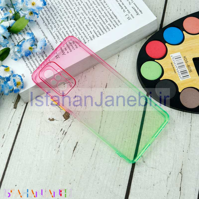 اصفهان جانبی-قاب آبرنگی دور رنگی محافظ لنزدار Xiaomi Redmi Note 10 Pro