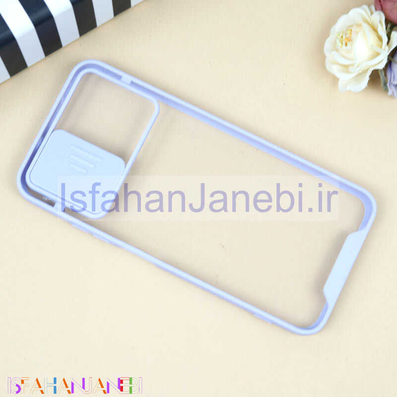 اصفهان جانبی-قاب PC شفاف محافظ لنزدار کشویی Xiaomi Redmi Note 10