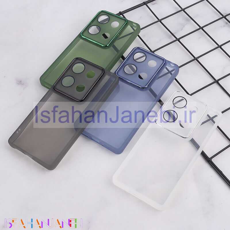 اصفهان جانبی-قاب Space شیائومی Redmi Note 13 Pro 4G دور محافظ متال محافظ لنزدار