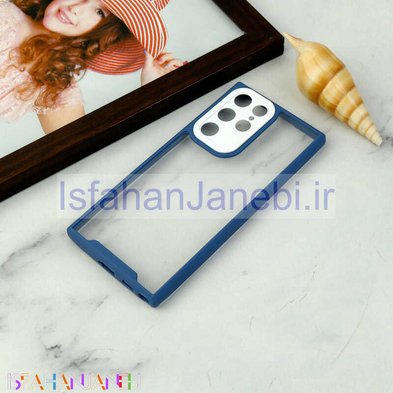 اصفهان جانبی-قاب ضد ضربه پشت شفاف Qsels محافظ لنزدار Samsung Galaxy S22 Ultra