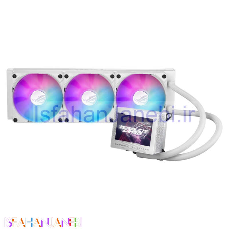 اصفهان جانبی-فن خنک کننده CPU ایسوس Asus Rog RYUJIN III 360 ARGB White