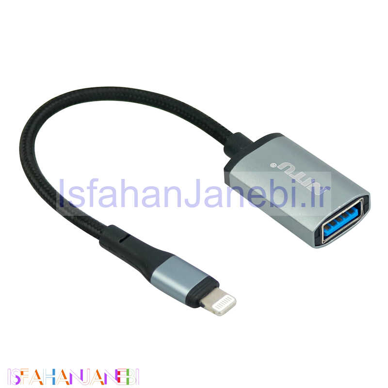 اصفهان جانبی-کابل تبدیل Nitu NT-CN19 OTG USB To Lightning
