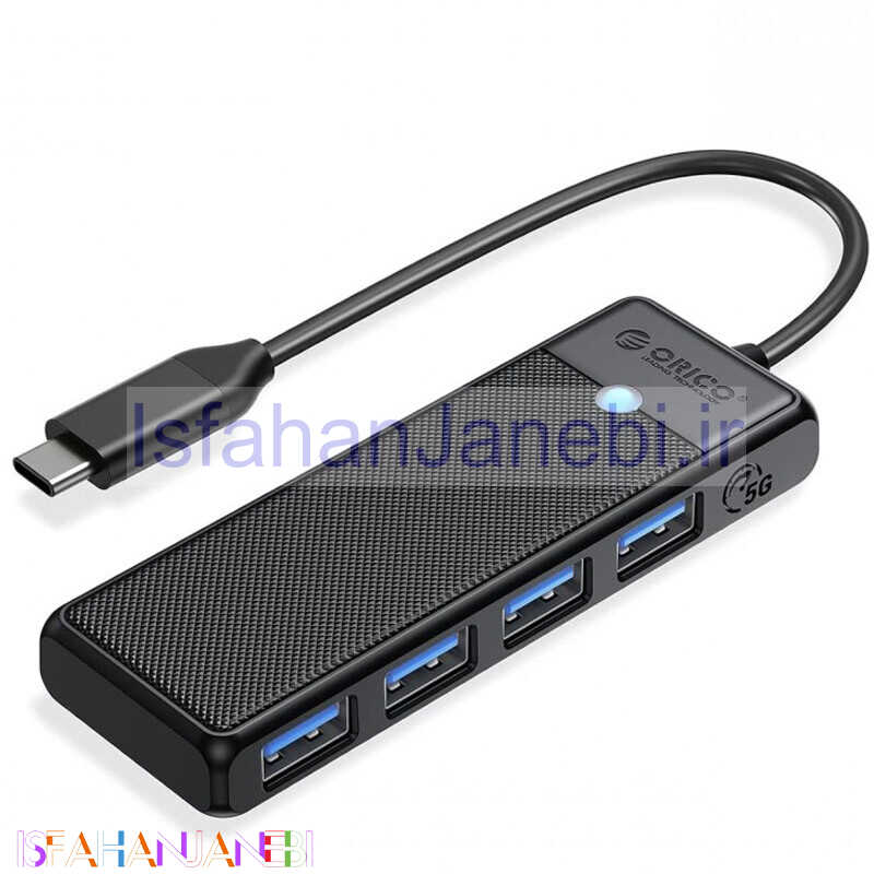 اصفهان جانبی-هاب 4 پورت Type-C اوریکو PAPW4A-C3