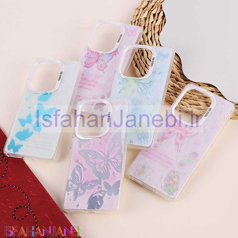اصفهان جانبی-قاب So Cool شیائومی Redmi Note 13 Pro 4G طرح پروانه