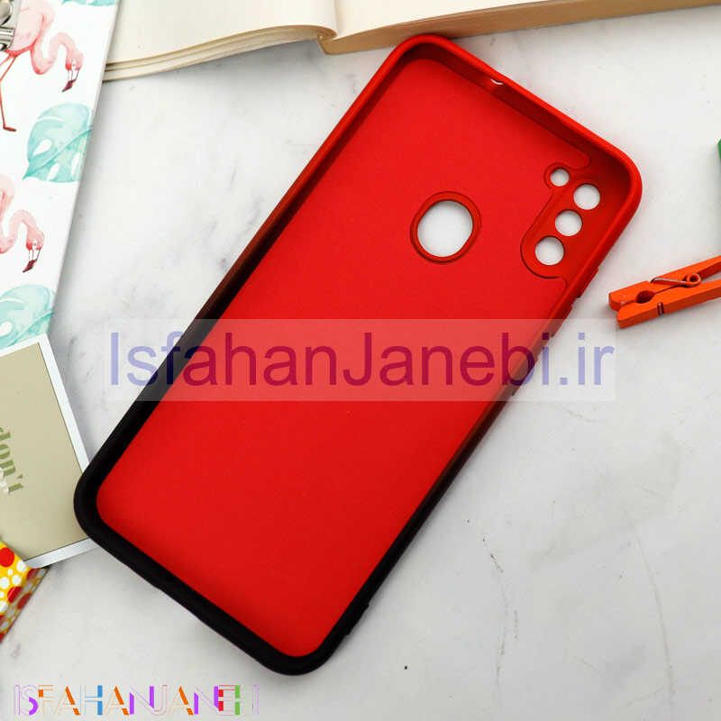 اصفهان جانبی-قاب سیلیکونی محافظ لنزدار دو رنگ Samsung Galaxy A11