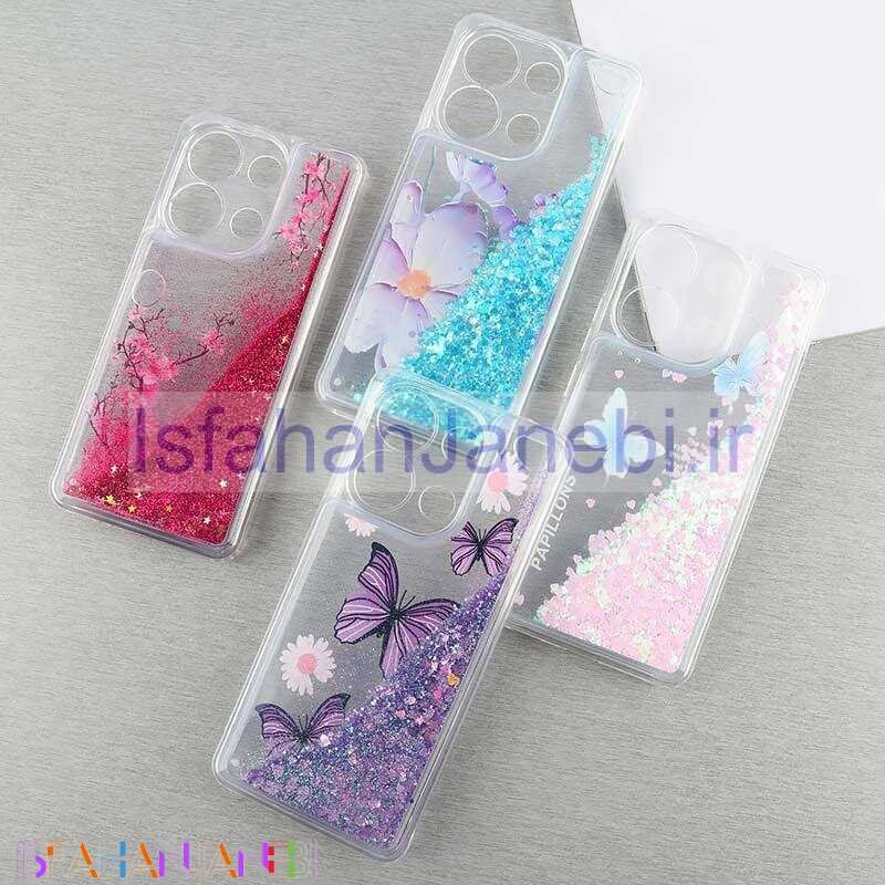 اصفهان جانبی-قاب آکواریومی شیائومی Redmi Note 13 4G طرح دار کوک محافظ لنزدار