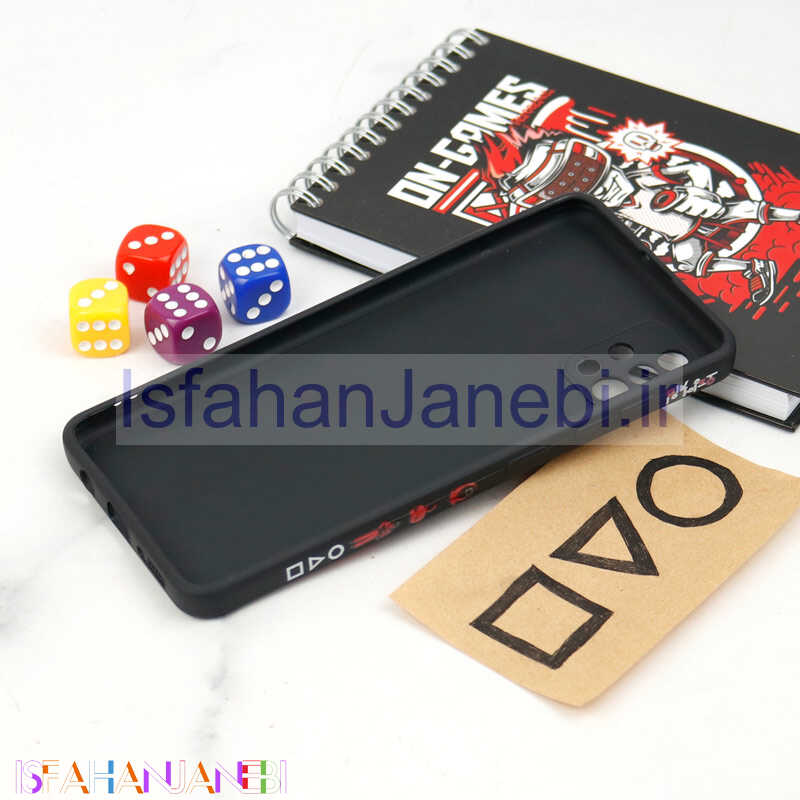 اصفهان جانبی-قاب سیلیکونی محافظ لنزدار طرح اسکویید گیم Samsung Galaxy A51 کد 10