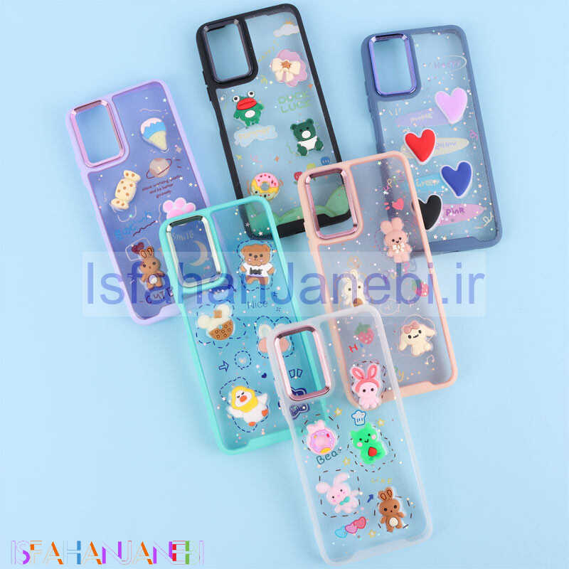 اصفهان جانبی-قاب شفاف شاینی متال ایرون عروسک برجسته Xiaomi Redmi Note 12S