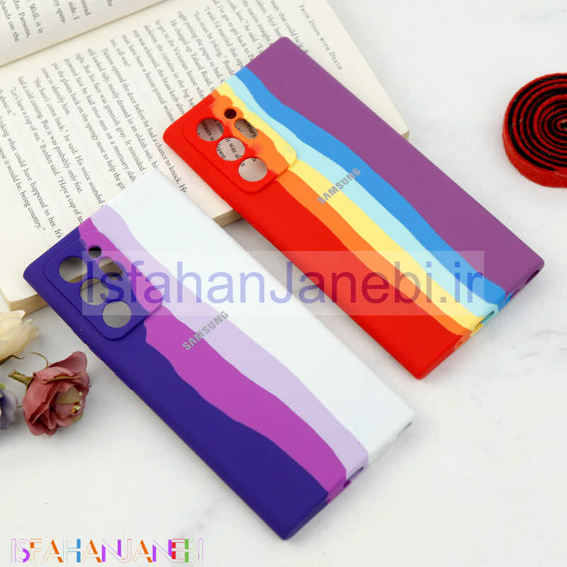 اصفهان جانبی-قاب سیلیکونی اورجینال رنگین کمانی محافظ لنزدار Samsung Galaxy Note 20 Ultra