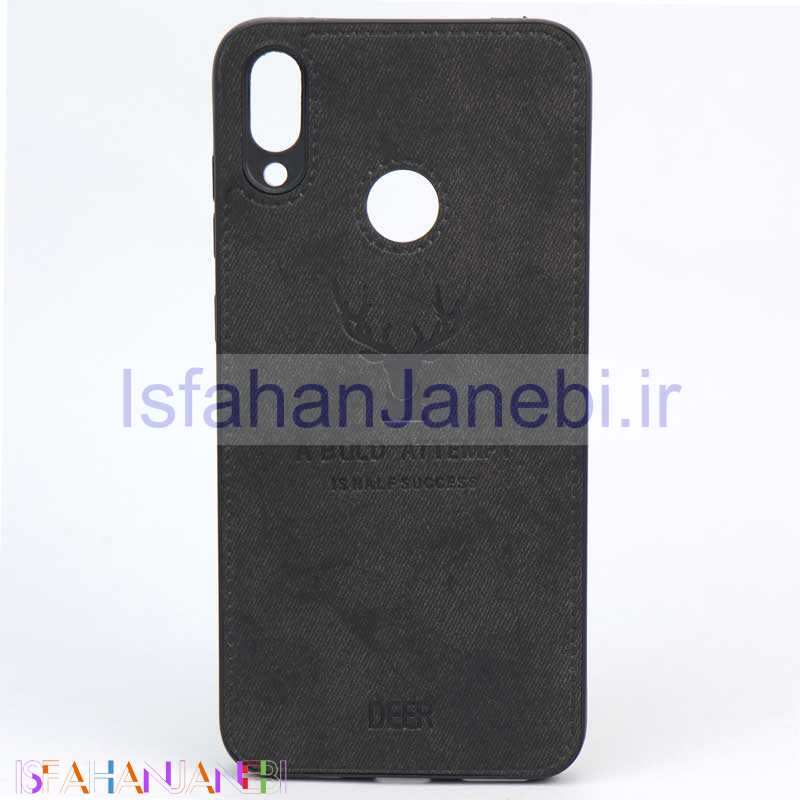 اصفهان جانبی-قاب چرمی طرح گوزن Huawei Y7 Prime 2019 مشکی