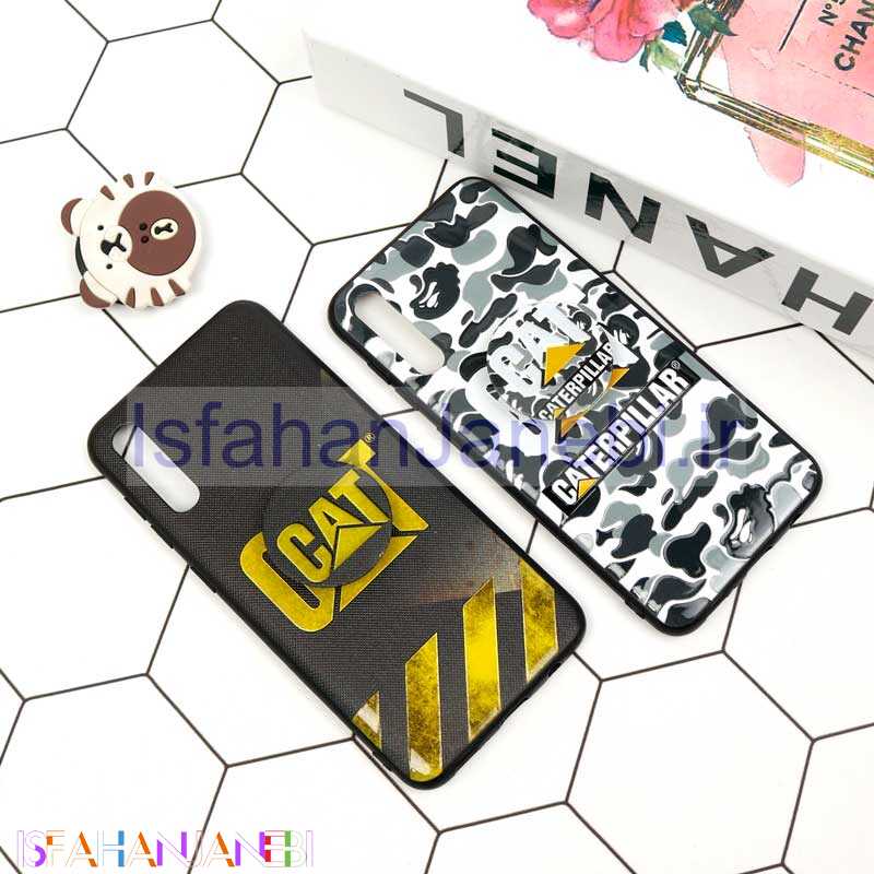 اصفهان جانبی-قاب فانتزی برجسته + پاپ سوکت طرح CAT سامسونگ A30s / A50s سری D