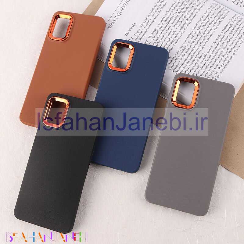 اصفهان جانبی-قاب چرمی ژله ای سامسونگ Galaxy A31 دور محافظ متال