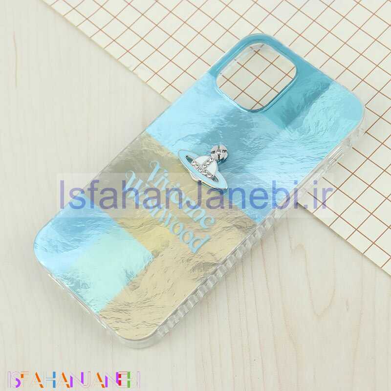 اصفهان جانبی-قاب IMD آیفون iPhone 12 / 12 Pro طرح Vivienne Westwood برجسته براق