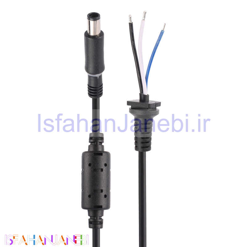 اصفهان جانبی-کابل تعمیری شارژر لپ تاپ Dell سوکت گرد چراغدار