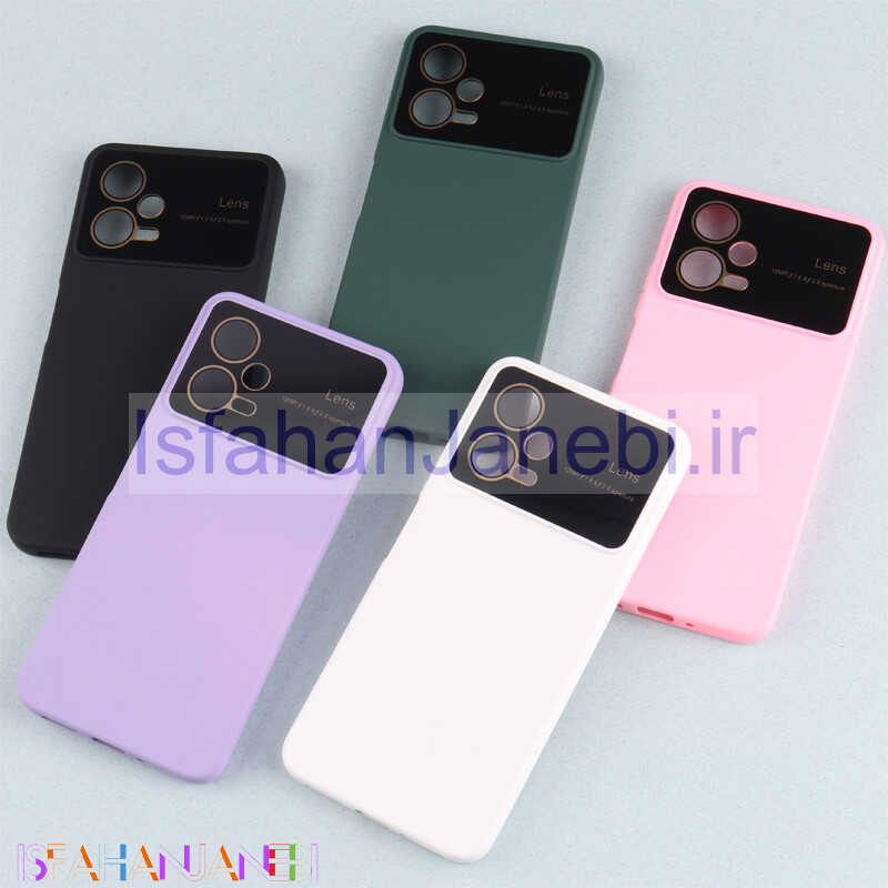 اصفهان جانبی-قاب سیلیکونی Lens Aperture محافظ لنزدار Xiaomi Poco X5