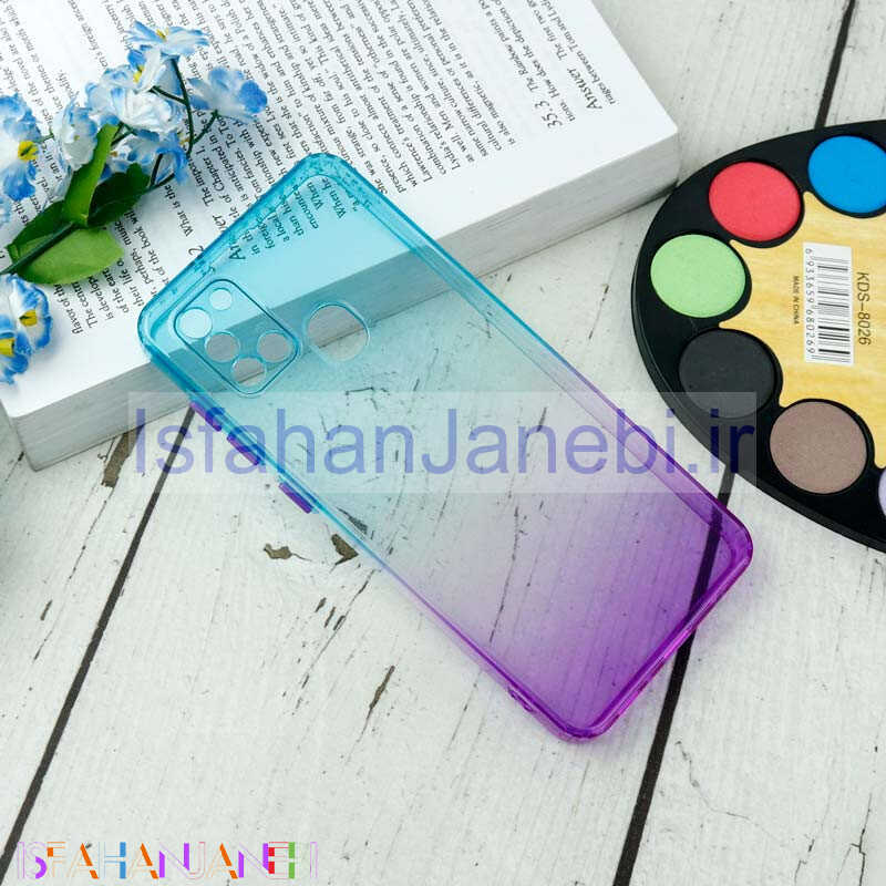 اصفهان جانبی-قاب آبرنگی دور رنگی محافظ لنزدار Samsung Galaxy A21s