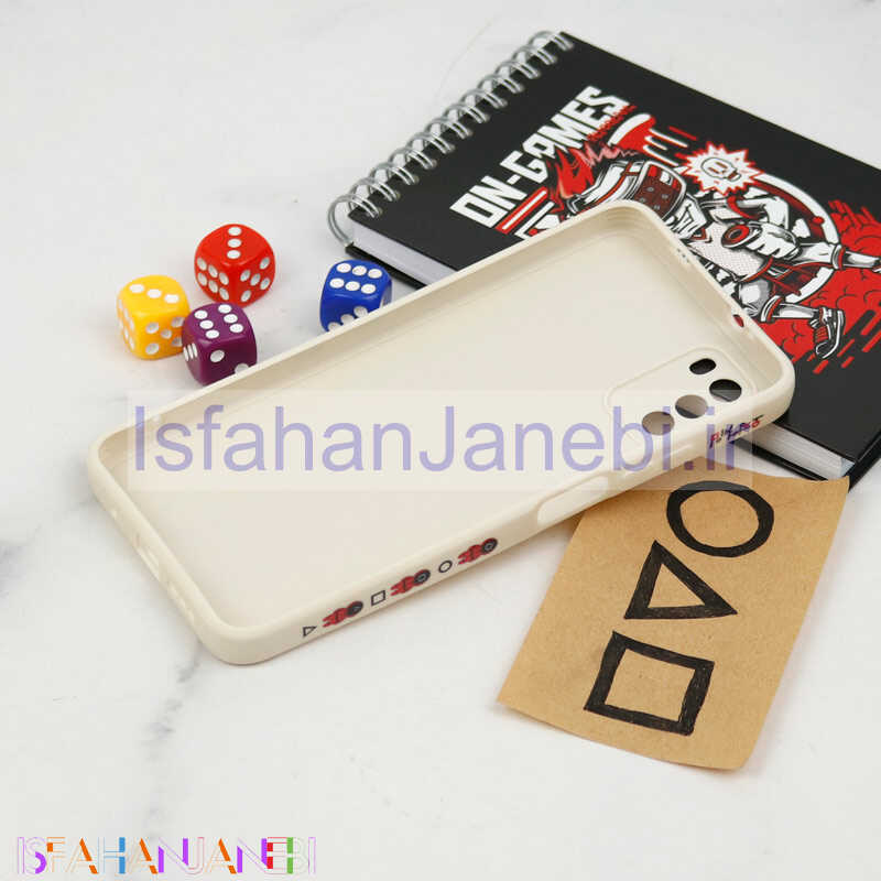 اصفهان جانبی-قاب سیلیکونی محافظ لنزدار طرح اسکویید گیم Xiaomi Poco M3 کد 4