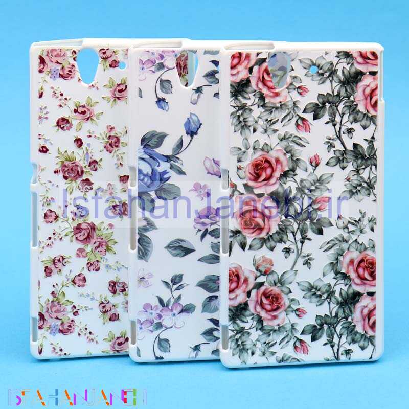 اصفهان جانبی-قاب فانتزی سفید طرح گل Sony Xperia Z