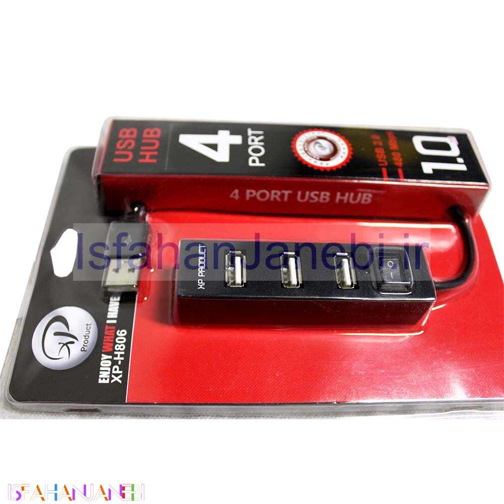 اصفهان جانبی-هاب 4 پورت USB2.0 اکس پی پروداکت XP-H806c
