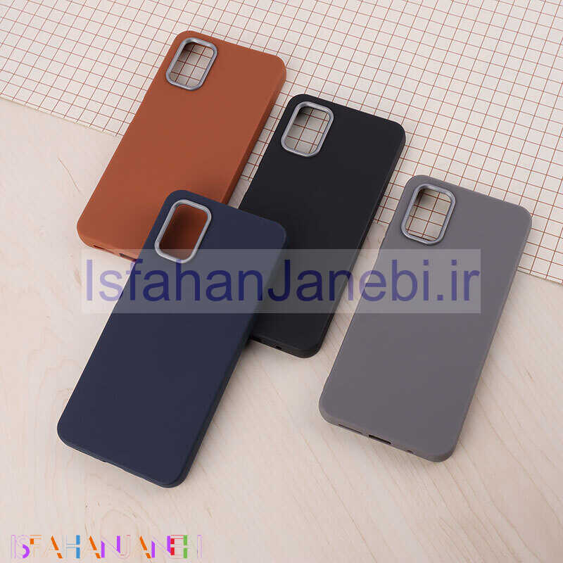 اصفهان جانبی-قاب چرمی ژله ای Leather شیائومی Poco M3